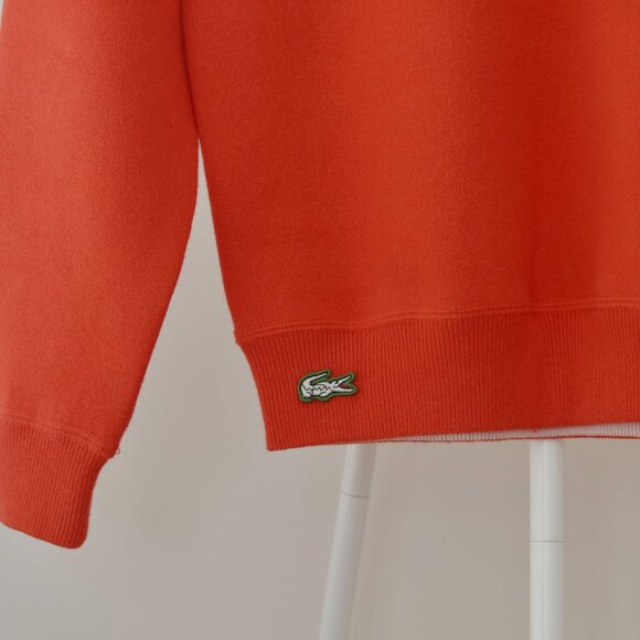 Lacoste Unisex Lacoste LIVE Crew Neck Cotton And Wool Blend Sweater - Picture 5 of 6